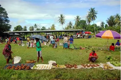 Local market in PNG